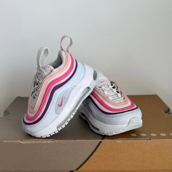 Nike Air Max 97 ‘Pinksicle/Summit White Toddler Sneakers- SZ 5 C - Picture 5 of 13